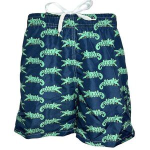 Boy Swim Shorts, Swimming Board Trunks, Drawstring Lining, Beach, Alligator, NEW
